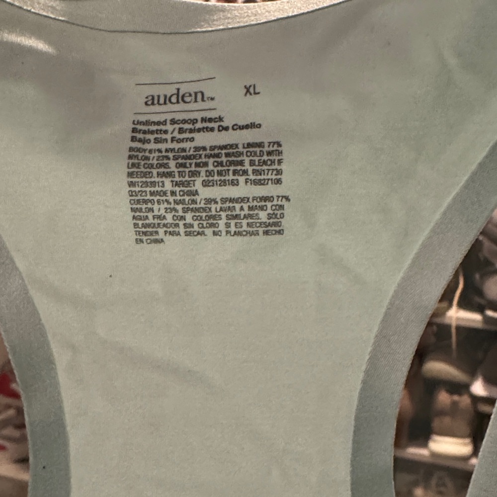 Auden unlined scoop neck bralette size XL - Picture 5 of 5